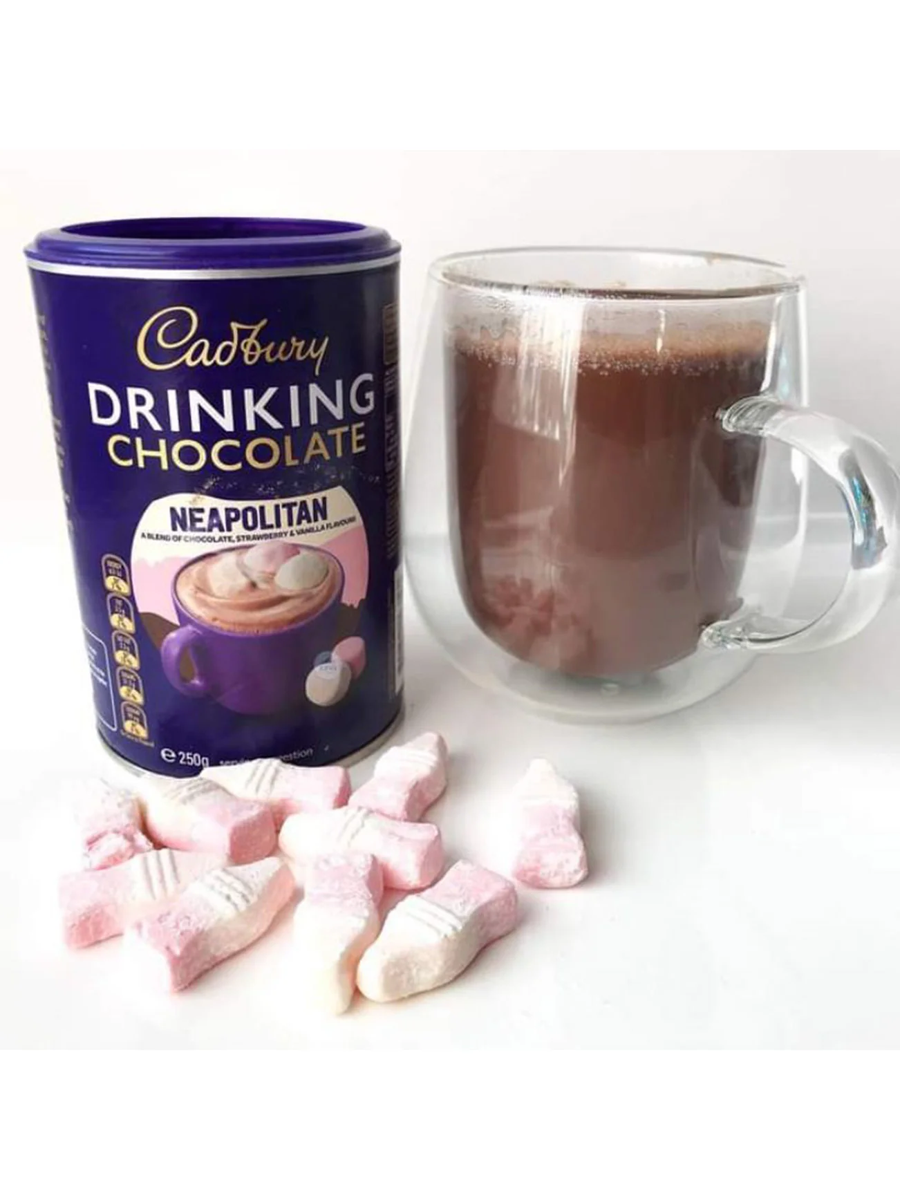 CADBURY DRINKING CHOCOLATE NEAPOLITAN 250G - Image 5
